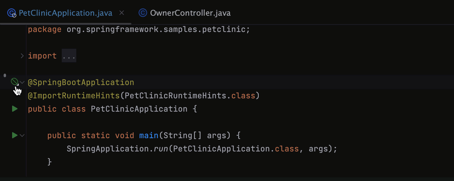 Navigation through gutter icons in IntelliJ IDEA Ultimate