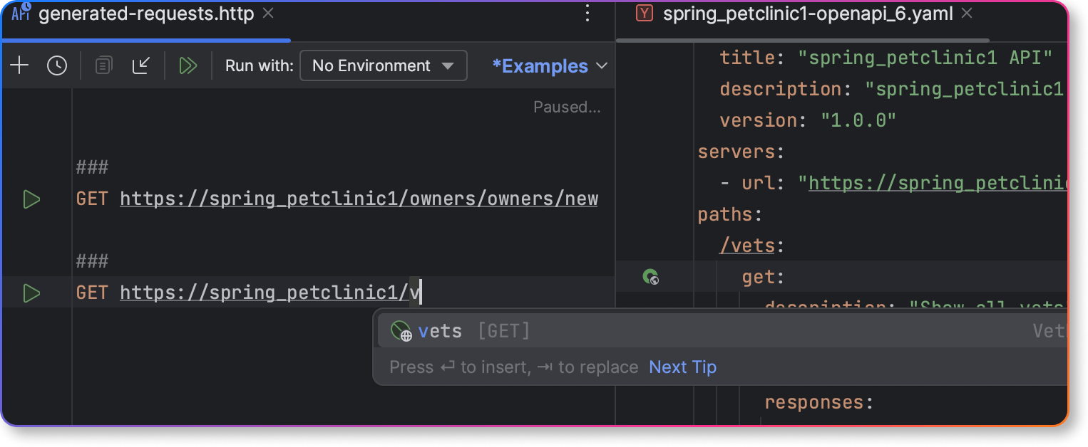 OpenAPI completion in HTTP Client in IntelliJ IDEA