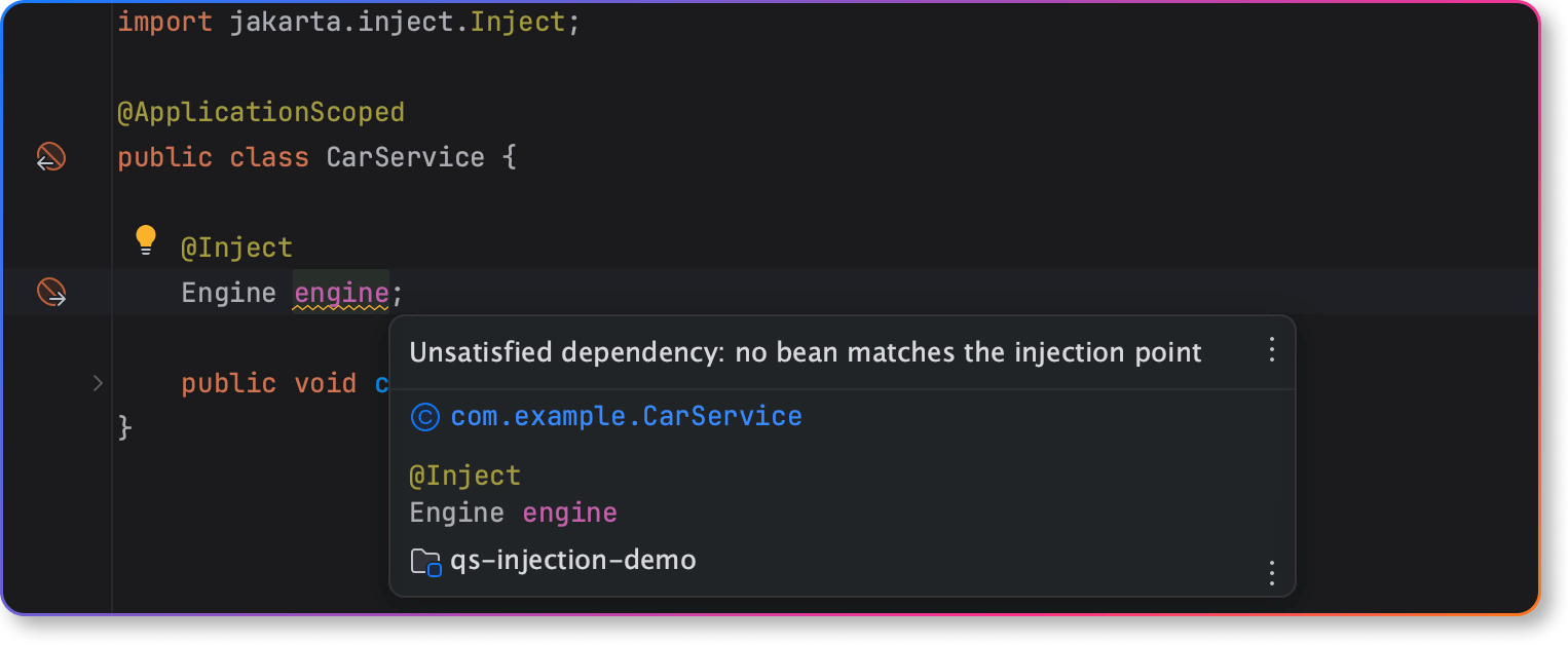 IntelliJ IDEA Java and Kotlin support for Jakarta EE CDI