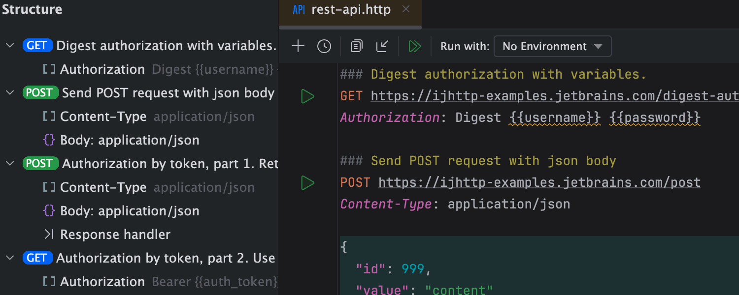 HTTP request in HTTP Client