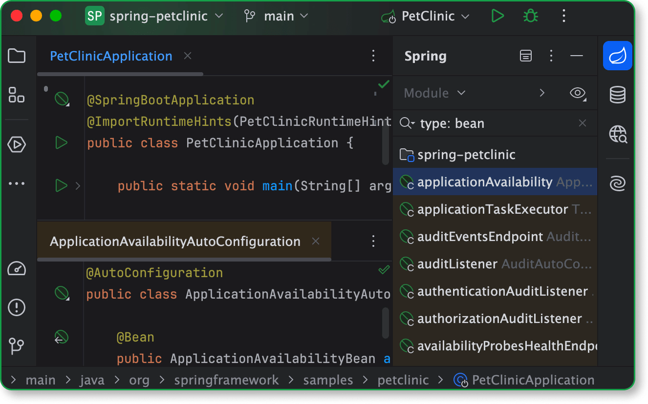 Spring in IntelliJ IDEA