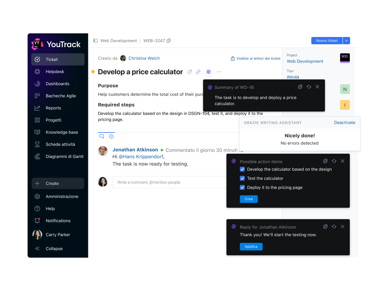 YouTrack AI Assistance