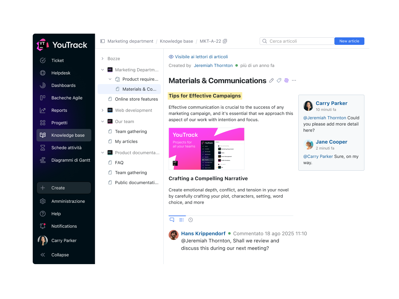 YouTrack Knowledge Base